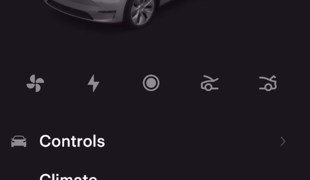 How to add more 'Quick Control' shortcut icons to the Tesla app
