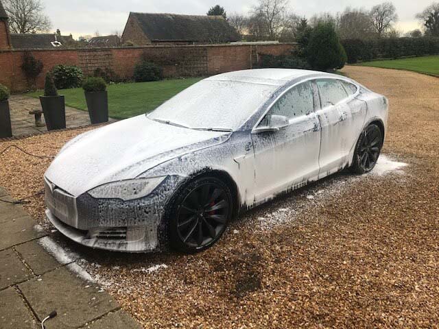 Cleaning a Tesla